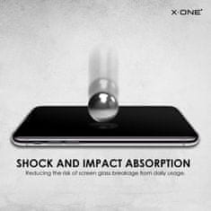 X-One Temperirano steklo X-ONE Full Cover Extra Strong Mat - za iPhone 14 Pro (polno lepljivo) črno