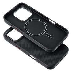 OEM Carbon Elite Mag Cover, združljiv z MagSafe, primeren za IPHONE 16, črn