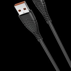 VEGER VEGER USB kabel A na tip C 2,4A V104 1,2 m črn