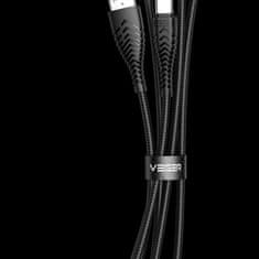 VEGER VEGER USB kabel A na tip C 2,4A V104 1,2 m črn