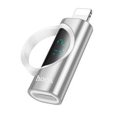 Hoco Lightning adapter za USB C Hoco PD 2,4A 27W z zaslonom UA32B srebrni