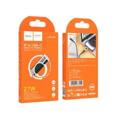 Hoco Lightning adapter za USB C Hoco PD 2,4A 27W z zaslonom UA32B srebrni