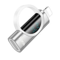 Hoco Lightning adapter za USB C Hoco PD 2,4A 27W z zaslonom UA32B srebrni