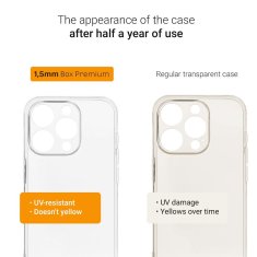 OEM BOX PREMIUM 1,5 mm etui za IPHONE 11 Pro črn prozoren