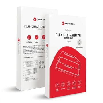 FORCELL Hibridna folija nano glass za rezanje za plotter Forcell F-Protect Flexible NANO 7H 196 x 125 mm 25 kosov
