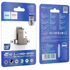 Hoco Pendrive 128 GB USB 3.2 (USB A + USB C) Hoco UD14 siv