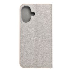 OEM LUNA Book Gold torbica za IPHONE 17 srebrna