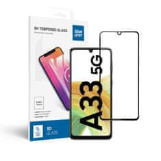 Blue Star Kaljeno steklo za Samsung Galaxy A33 5G (za popolno lepljenje / primerno za ovitke) Blue Star 5D črno