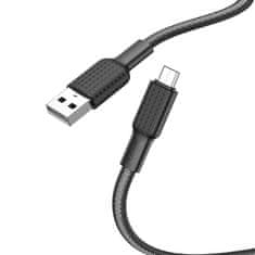 Hoco USB kabel A na Micro USB Hoco 2,4A 1 m X69 črno-bel