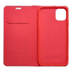 OEM LUNA Book Carbon torbica za IPHONE 16 rdeča