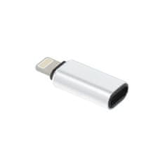 OEM Adapter tipa C (ženski) za Lightning (moški) srebrni