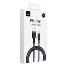 WiWU WiWU - USB kabel serije Platinum Wi-C019 USB A na Lightning 3A 1,2 m - črn