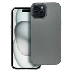 OEM METALLIC etui za IPHONE 15, siva