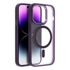 OEM MATTE MAG COVER etui, združljiv z MagSafe za IPHONE 16 Plus, vijoličen