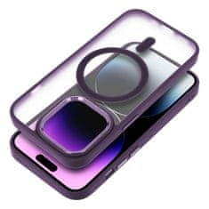 OEM MATTE MAG COVER etui, združljiv z MagSafe za IPHONE 16 Plus, vijoličen