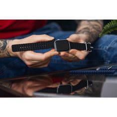FORCELL Forcell F-Design FA12 pas za Apple Watch, silikonske luknje, 42/44/45/49 mm, oranžna