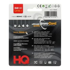 IMRO IMRO pomnilniška kartica microSD 32 GB 100 MB/s razred 10 UHS I z adapterjem SD