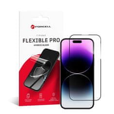 FORCELL Hibridno steklo za iPhone 14 PRO MAX Forcell Flexible 5D črno