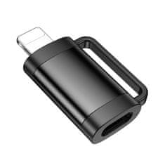 Hoco OTG adapter Lightning na USB C Hoco 2A UA31B črn