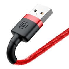 BASEUS BASEUS kabel USB A na Lightning 2,4A Cafule CALKLF-A09 0,5 m rdeče-črn