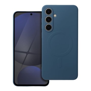 OEM SILIKONSKA MAG COVER torbica, združljiva z MagSafe za SAMSUNG S24 FE modra