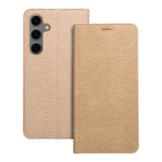 OEM LUNA Book Gold torbica za SAMSUNG S24 FE zlata