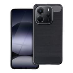 OEM CARBON etui za XIAOMI Redmi Note 14 4G (GLOBAL - 164,84 mm x 78,15 mm x 8,16 mm) črn