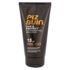 Piz Buin Tan & Protect Tan Intensifying Sun Lotion SPF15 vodoodporen losjon za zaščito pred soncem za hitro porjavelost 150 ml