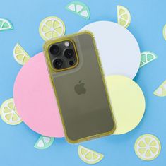 OEM MATRIX CLEAR etui za IPHONE 16 rumena