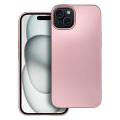 OEM METALLIC etui za IPHONE 15 Plus roza