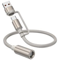 Hoco USB kabel A / USB C za avtomobilski vžigalnik Hoco 0,3 m UA38B zlati