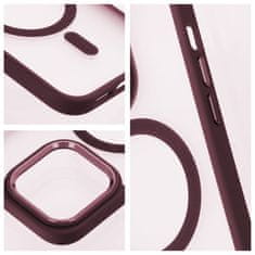 OEM MATTE MAG COVER etui, združljiv z MagSafe za IPHONE 16 Pro Max, rdeč