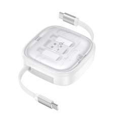 Hoco Vse v enem kabel v kompletu z zamenljivimi končniki Hoco PD 3A 60W 0,95 m U140 bel