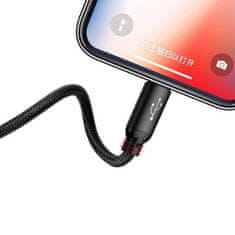 BASEUS BASEUS USB kabel Three Primiary Colors 3v1 3,5A 1,2 metra črn CAMLT-BSY01