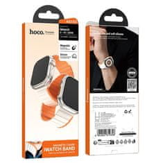 Hoco Pasek za Apple Watch Hoco magnetni silikonski 38 / 40 / 41 mm AS102 zvezdnat z oranžno