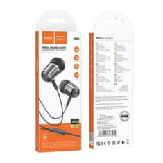 Hoco Slušalke z žico Jack 3,5 mm Hoco M108 sive