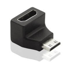 PremiumCord Mini HDMI C moški na HDMI ženski 90° ukrivljen