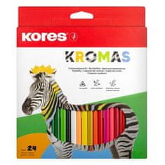 Kores Trikotne barvice KROMAS, 3 mm / 24 barv