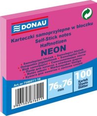 Donau Blazinica, 76 x 76 mm, neonsko rožnata