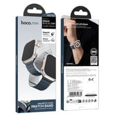 Hoco Pasek za Apple Watch Hoco magnetni silikonski 38/40/41 mm AS102 modri z sivim