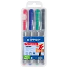 Centropen Permanentni marker 2836, komplet 4 barv