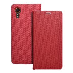 OEM LUNA Book Carbon torbica za SAMSUNG Xcover 7 rdeča