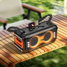 Hoco Bluetooth karaoke komplet 60 W, 8 ur, Hoco HA9, črn