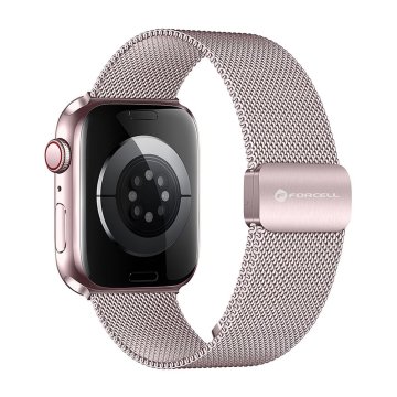 FORCELL Pasek za Apple Watch Forcell F-Design FA14 magnetni jeklo 38 / 40 / 41 mm roza