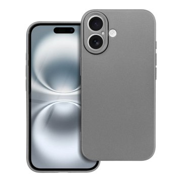 OEM METALLIC etui za IPHONE 16, siv