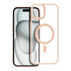 OEM MATTE MAG COVER etui, združljiv z MagSafe za IPHONE 15 Plus, roza