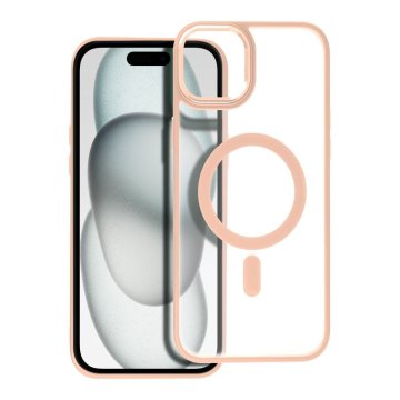 OEM MATTE MAG COVER etui, združljiv z MagSafe za IPHONE 15 Plus, roza