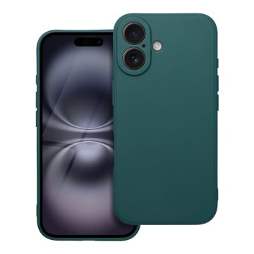 OEM MATT etui za iPhone 16 temnozelen