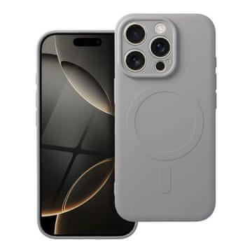 OEM SILIKONSKA MAG COVER torbica, združljiva z MagSafe za IPHONE 16 Pro titan