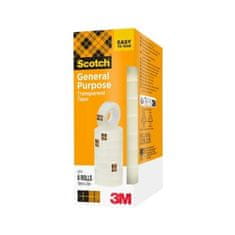 Scotch Scotch Transparent Tape 508, 19 mm × 33 m, 8 kosov